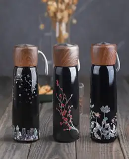 블룸엣홈 두리가온 공예품대전수상 자개 우드텀블러 400ml, 03.별밤